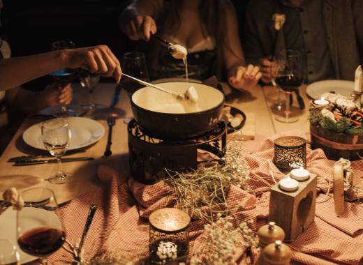 Rohrkopfhütte am Tegelberg - Fondue Abend mit Freunden