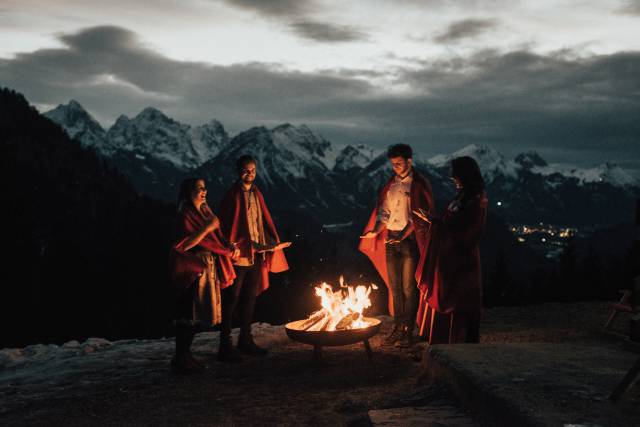 Zünftiger Hüttenabend auf der Rohrkopfhütte